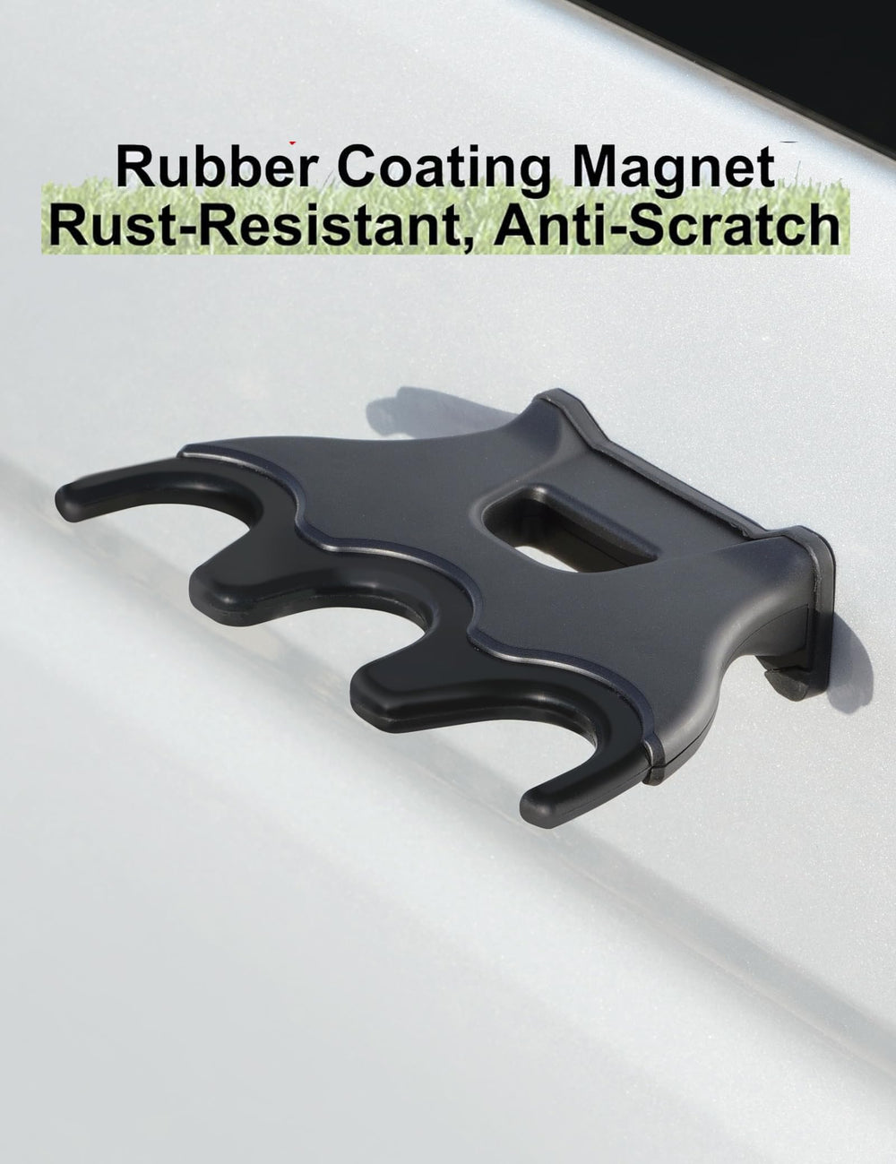 Portable car rod storage rack ready for outdoor fishing trips