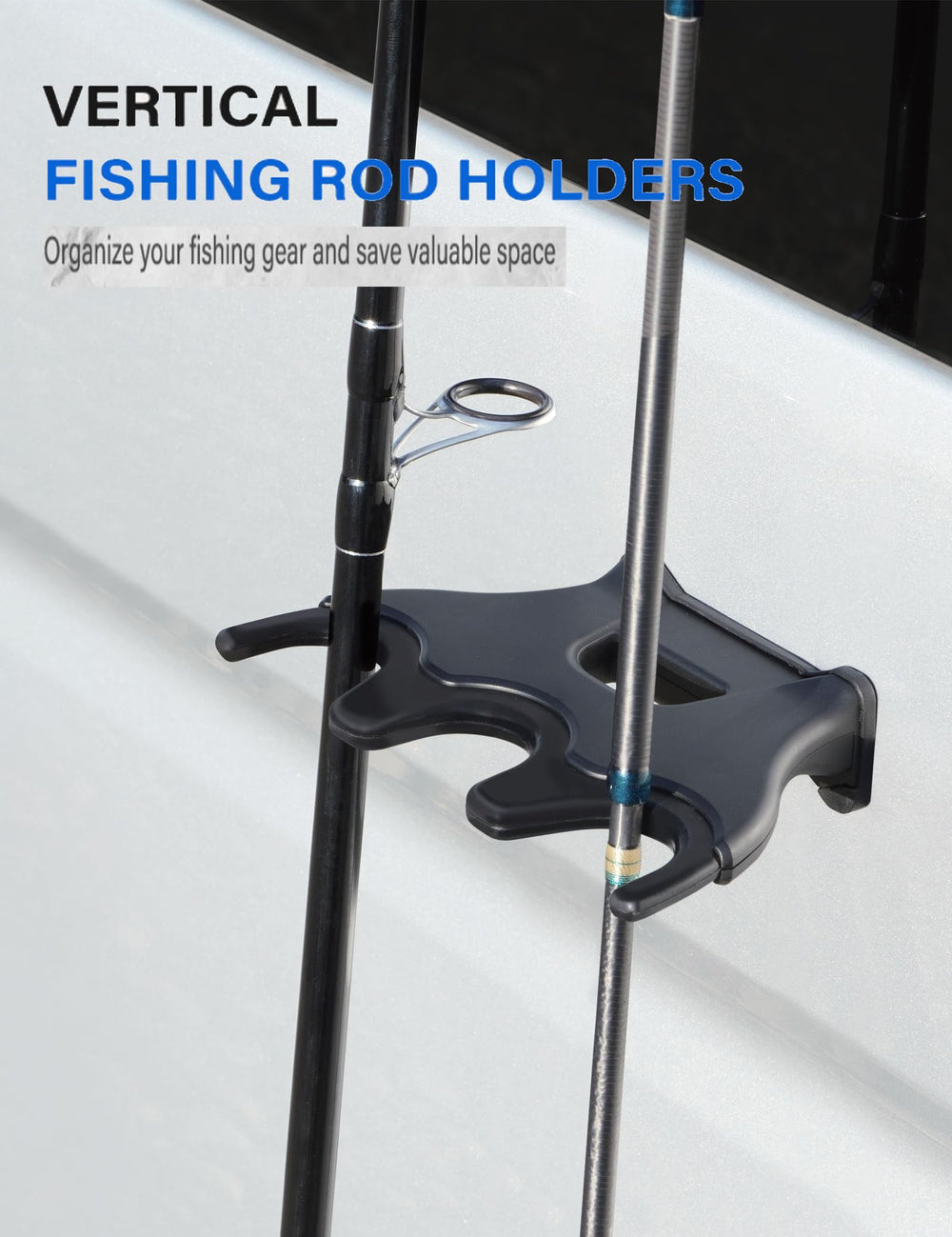 Fully assembled magnetic rod stand with three holder slots