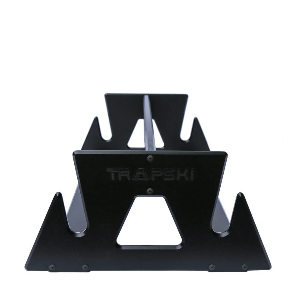 TRAPSKI All Mountain rack fits securely in a truck bed for transport