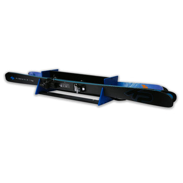 TRAPSKI all-mountain rack in a truck bed securing skis and boards for transport