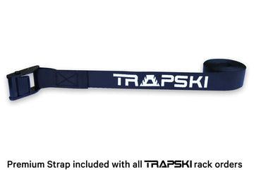 TRAPSKI premium strap included adds security during travel