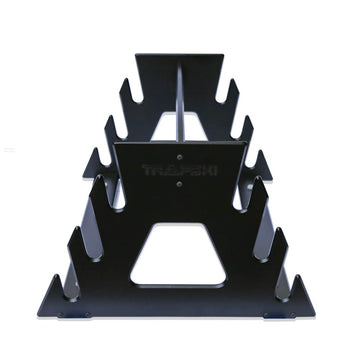 TRAPSKI QUAD folding back-seat compatibility enables inside storage of boards