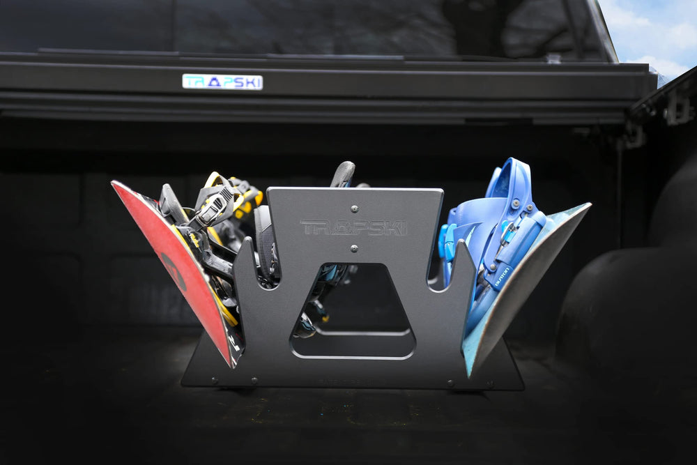 TRAPSKI Quad holds four boards securely during transit.