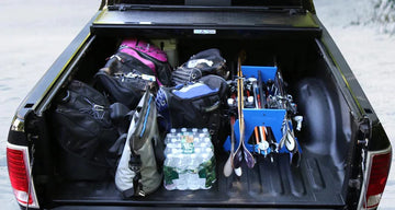 TRAPSKI QUAD storage-organization solution reduces clutter in vehicles and garages
