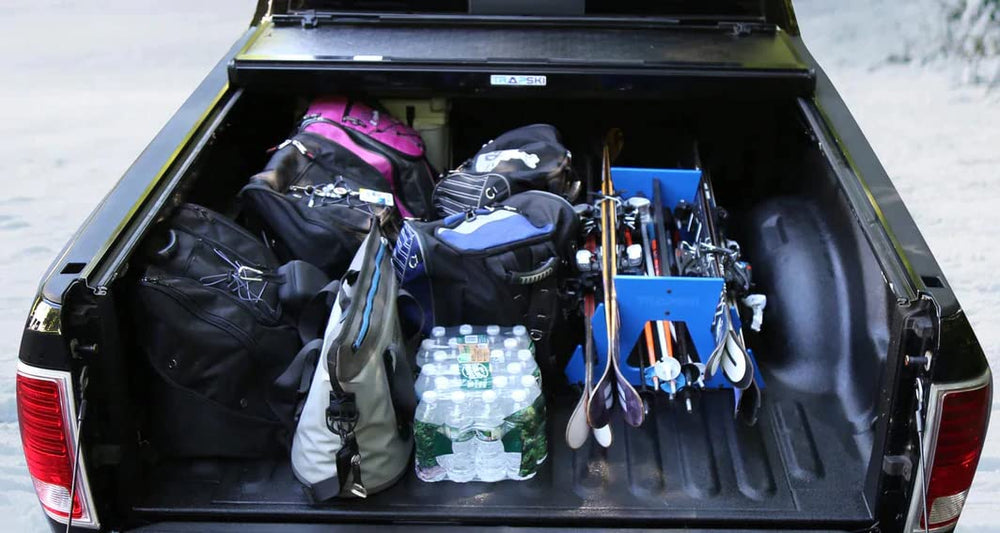TRAPSKI QUAD storage-organization solution reduces clutter in vehicles and garages