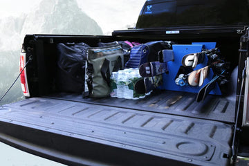 TRAPSKI six-pack snowboard racks in use on a family trip