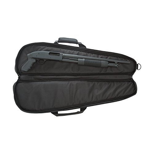 Travel-ready shotgun case for pistol-grip models