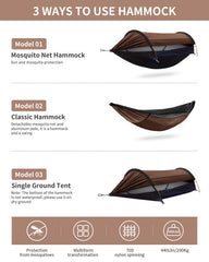 Travel Bird extra-large two-person hammock-tent suitable for couples or families