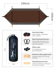 Travel Bird sunshade hammock-tent highlights 360-degree sun-protected comfort