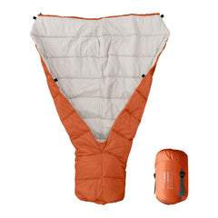 Travel Bird top quilt hammock-flat for warm outdoor nights