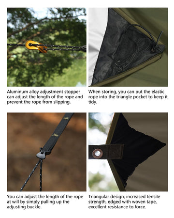 Travel Bird Ultralight Tarp includes stakes and ropes for organized, versatile shelters.