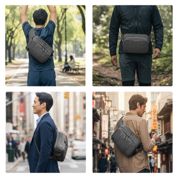 Travel Inspira lockdown pockets demonstrated for secure, quick-access storage