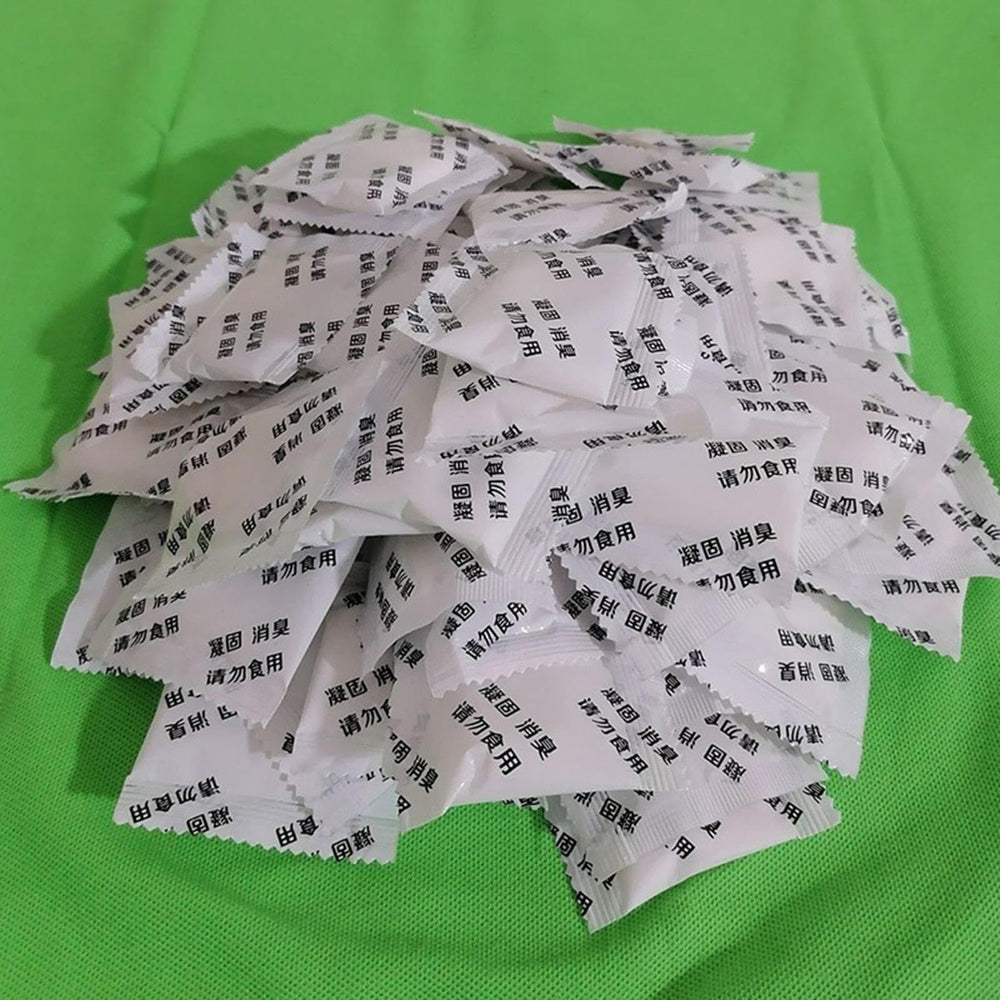 Travel Toilet Packets 100-pack compact box for camping and travel backups