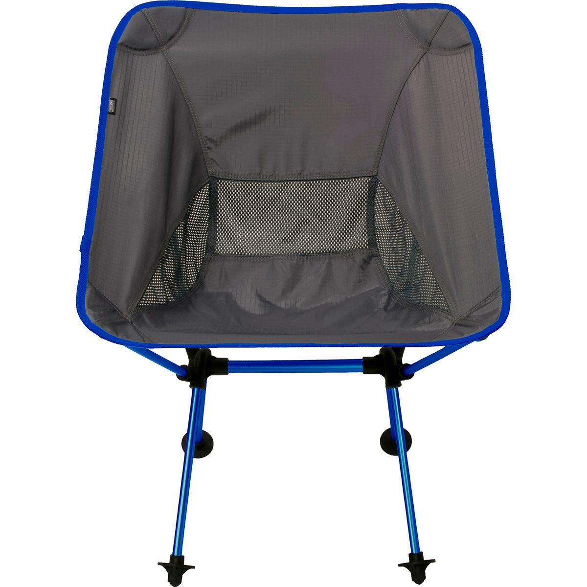 Travel Chair Joey blue folded for easy carry and storage