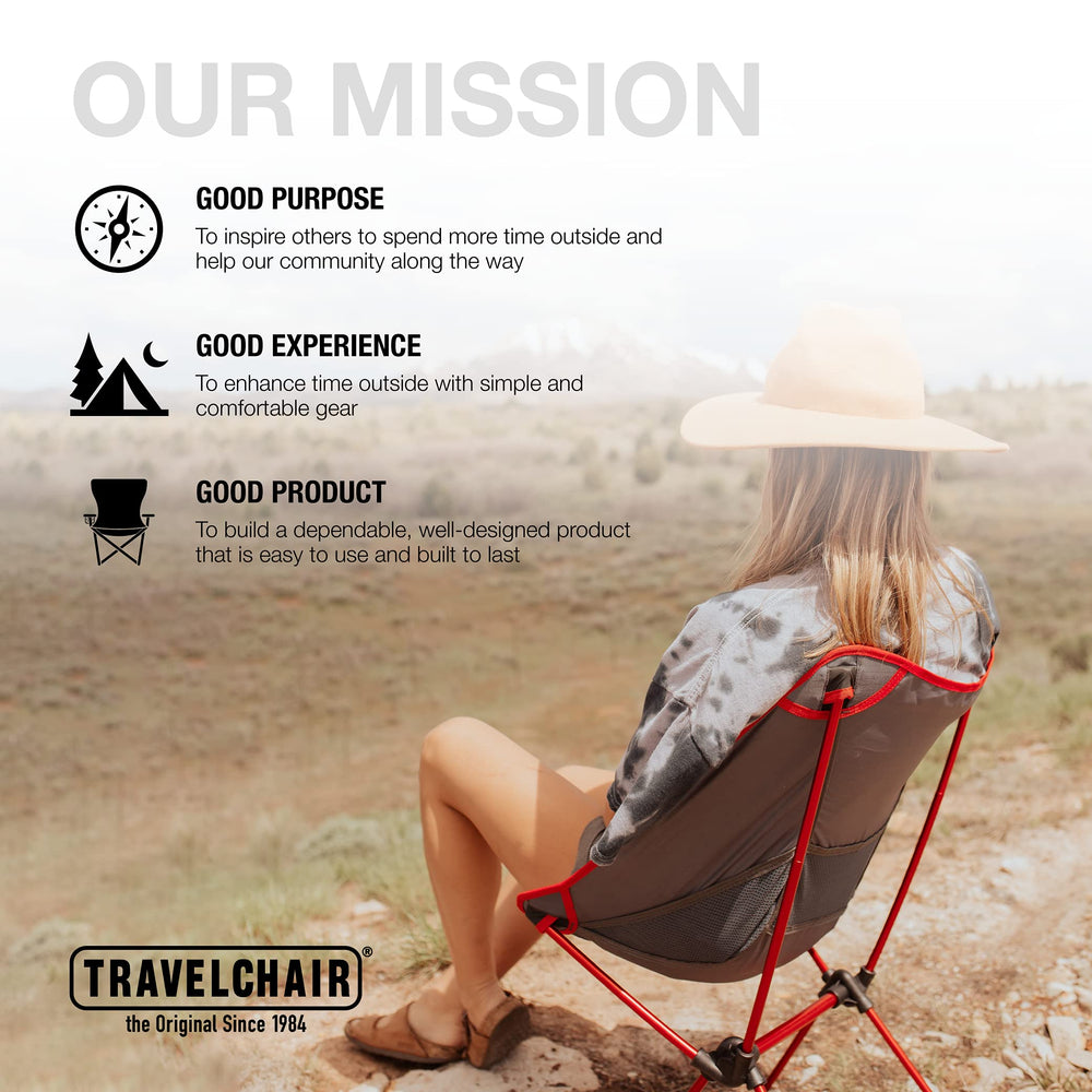 Travel Chair Joey assembly, simple setup system in action.
