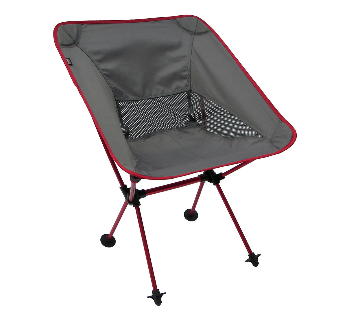 Travel Chair Joey Chair folding camping chair in red, ultralight and portable for outdoors.