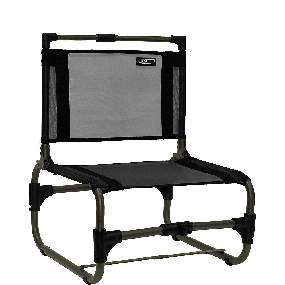 TravelChair Larry Chair aluminum, low seating ideal for water-based adventures.