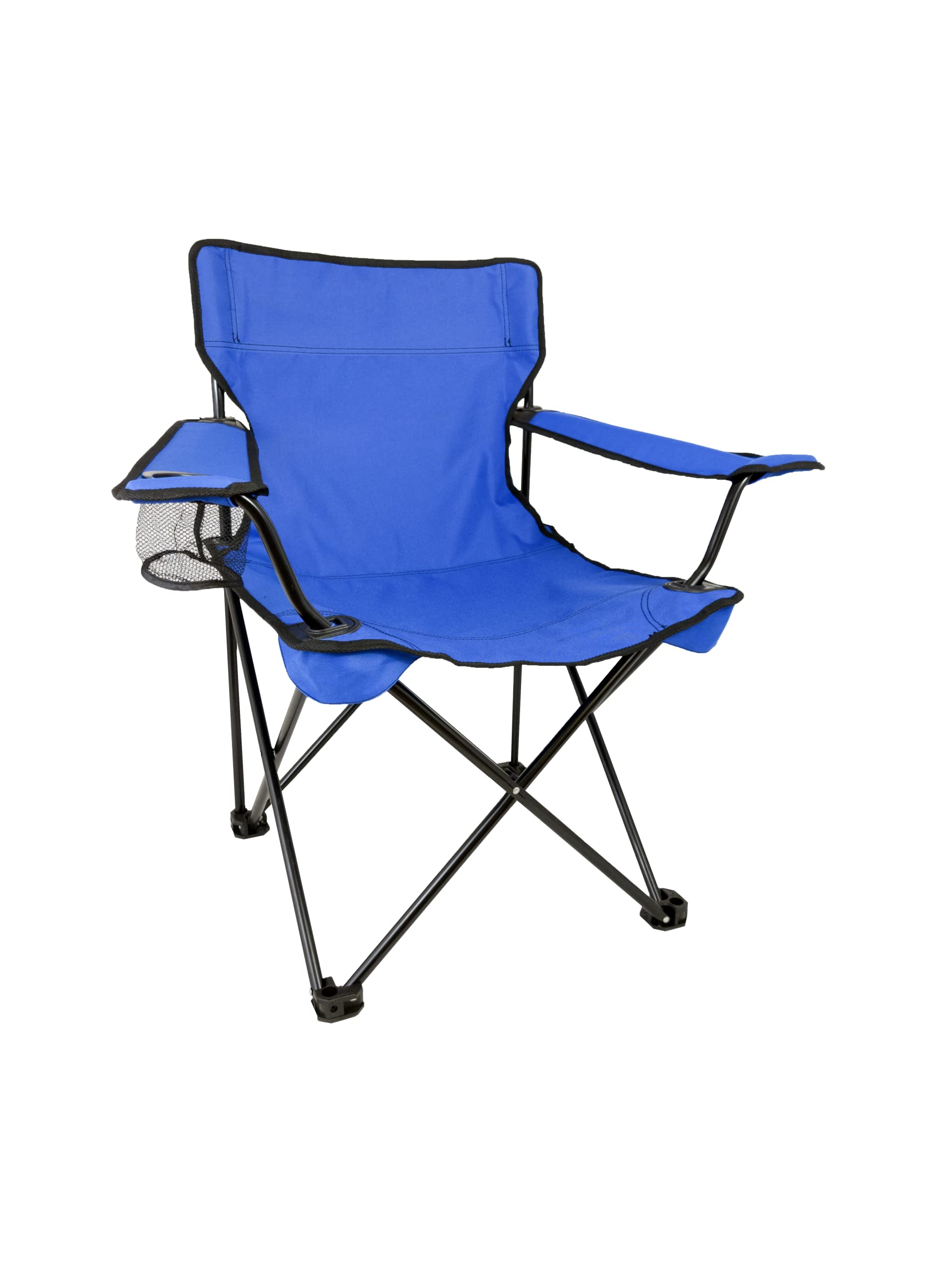 TravelChair Rider C-Series Chair open in blue offers stable outdoor seating.