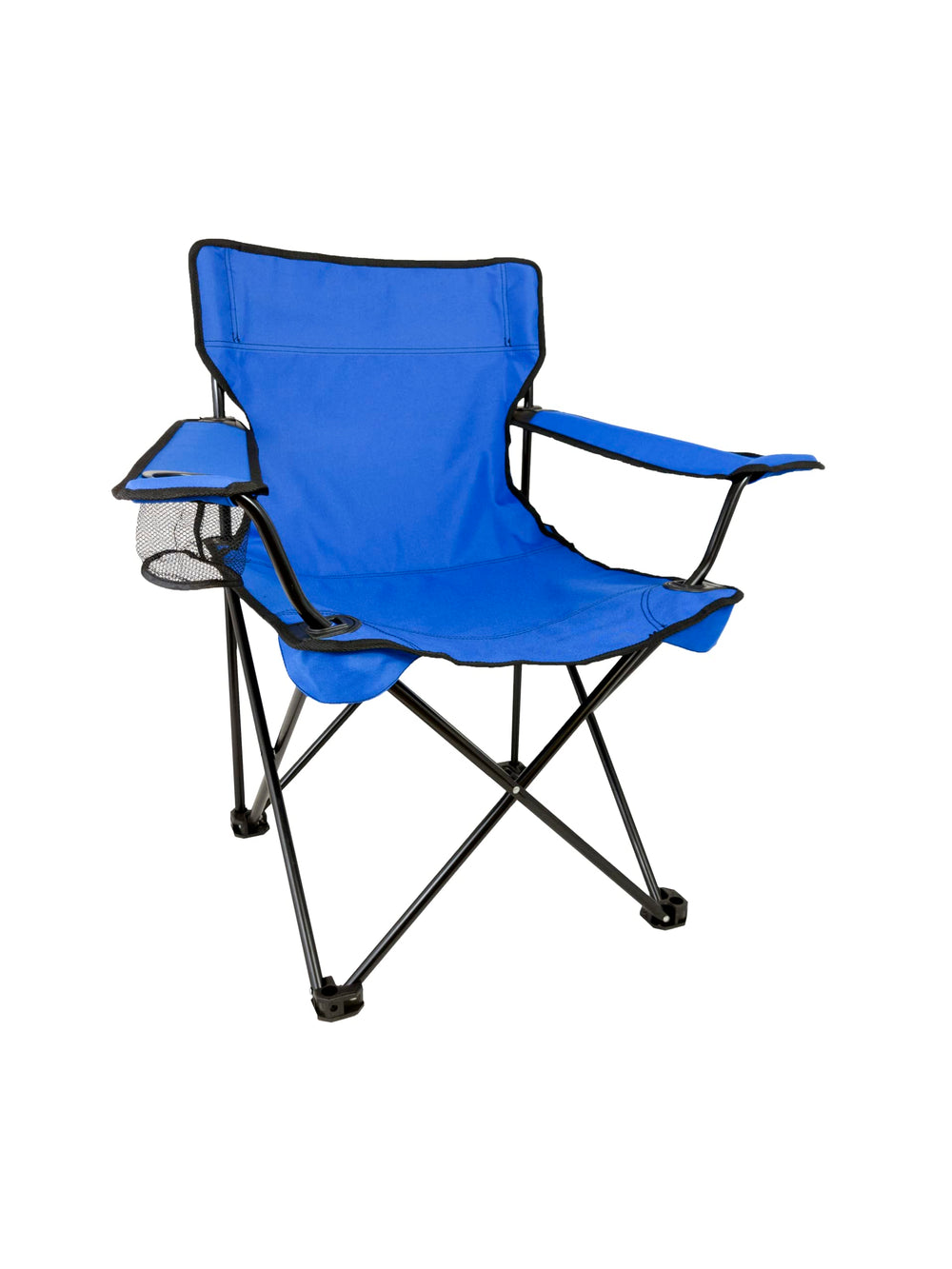 TravelChair Rider C-Series Chair open in blue offers stable outdoor seating.