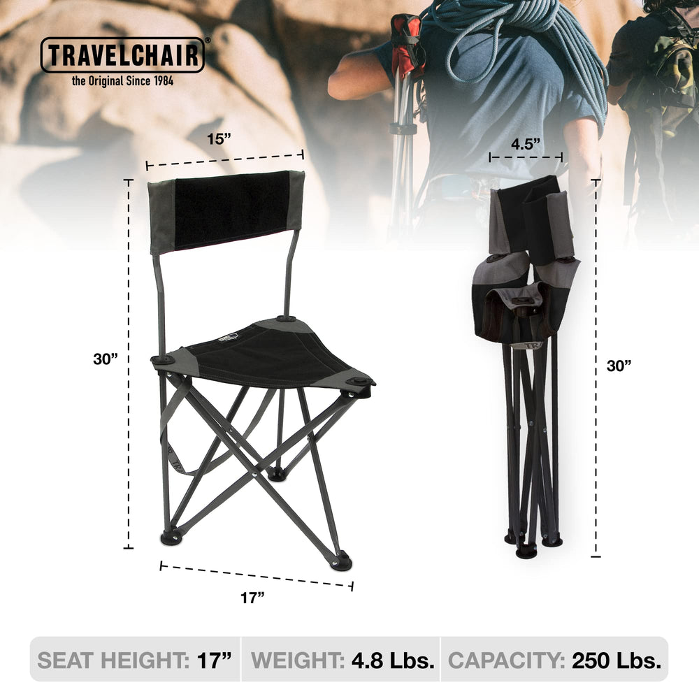 TravelChair Ultimate Slacker 2.0 compact-fold demonstrates easy transport and quick setup.