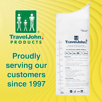 TravelJohn-18-pack-storage-case image showing compact carry for travel-ready hygiene kit.