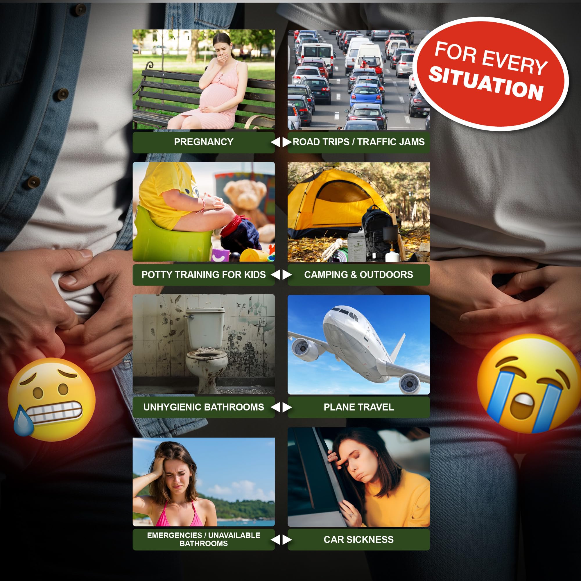 TravelJohn leakproof durable urinal bags with puncture-proof LIQSORB for safety.