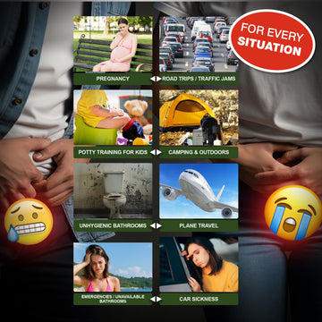 TravelJohn leakproof durable urinal bags with puncture-proof LIQSORB for safety.