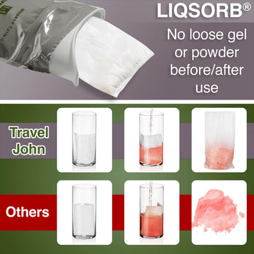 TravelJohn leakproof technology ensures spill-free road trips during bumps.