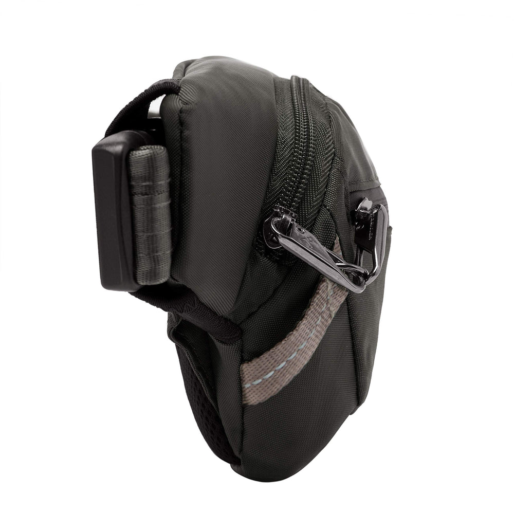 Travelon Anti-Theft Active Waist Pack RFID organization for cards and passport.