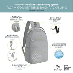 Travelon Roam adjustable padded straps for all-day comfort