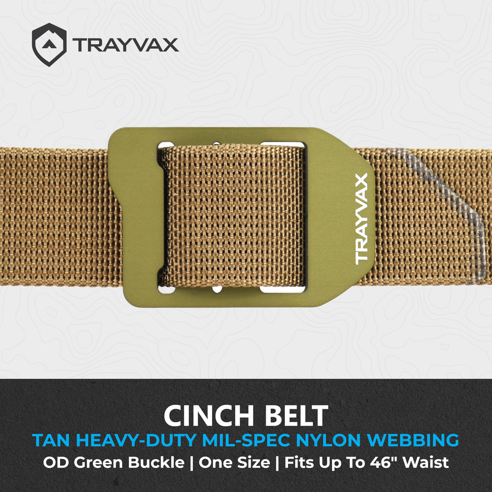 Trayvax Cinch Belt buckle interchangeable demonstrates customizable style and rapid buckle swap.