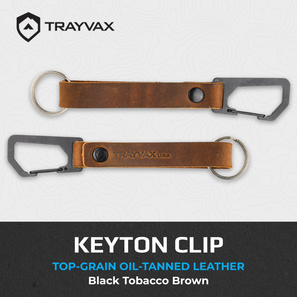Trayvax Keyton quick-release carabiner close-up for fast access