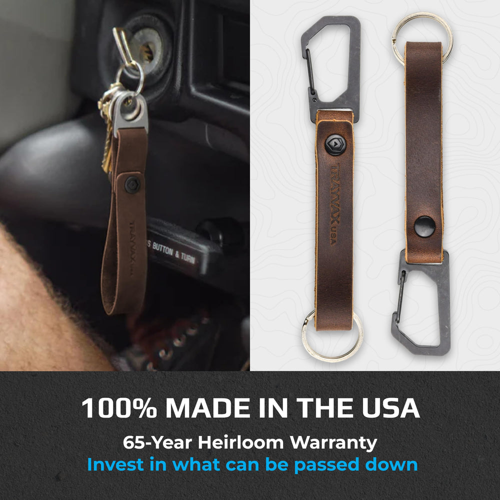 Trayvax Keyton secure attachment on belt shows reliable daily carry in action.