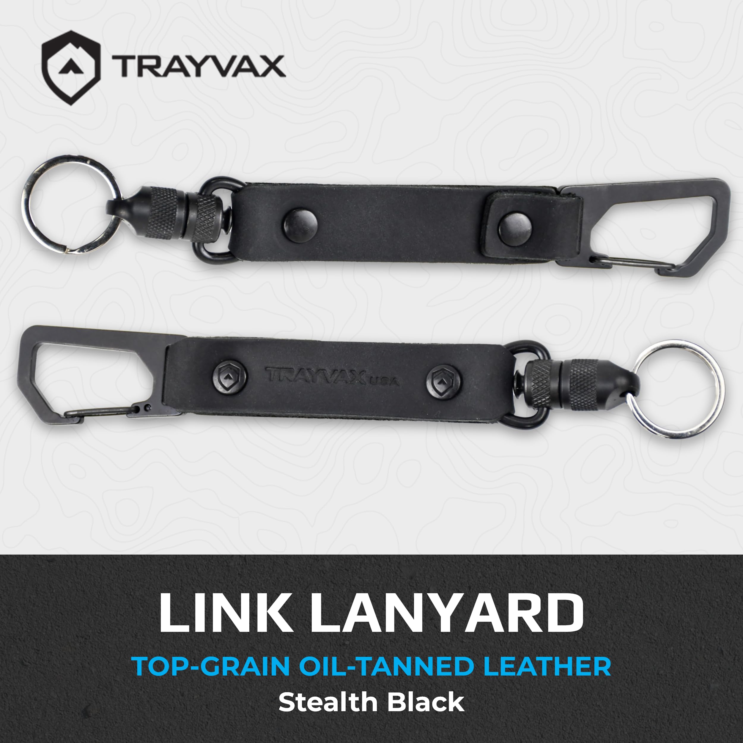 Trayvax Link Lanyard quick-release carabiner keeps keys secure