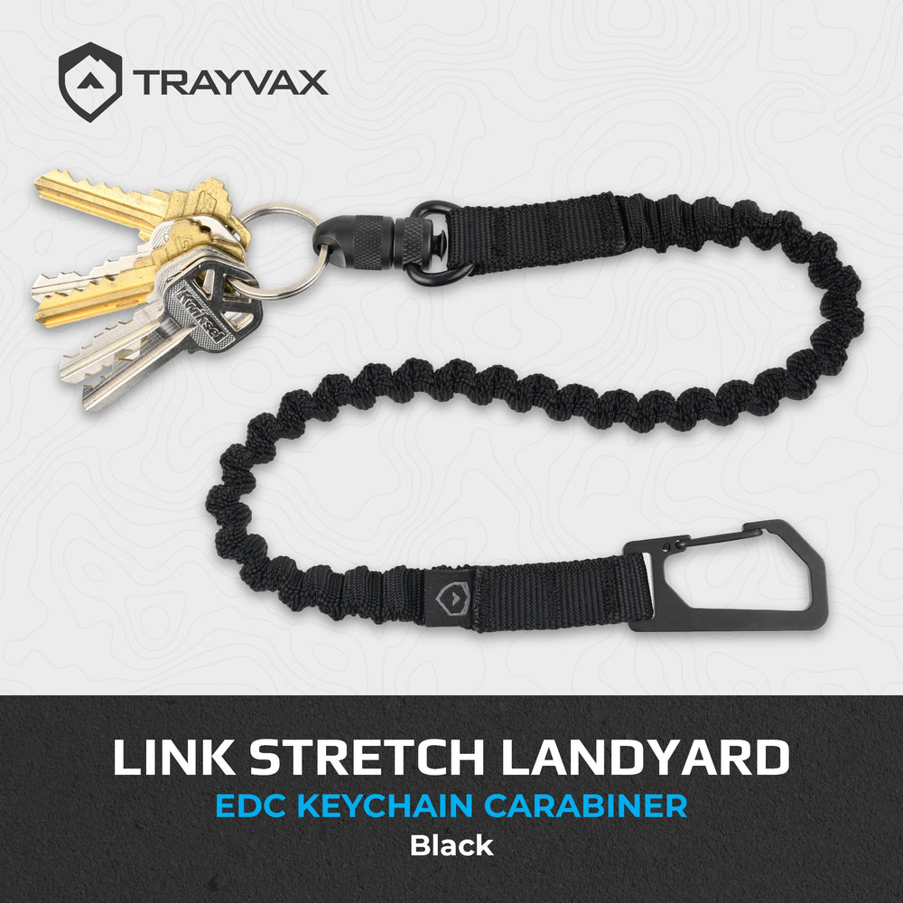 Trayvax Link Lanyard quick release swivel enables fast key access.
