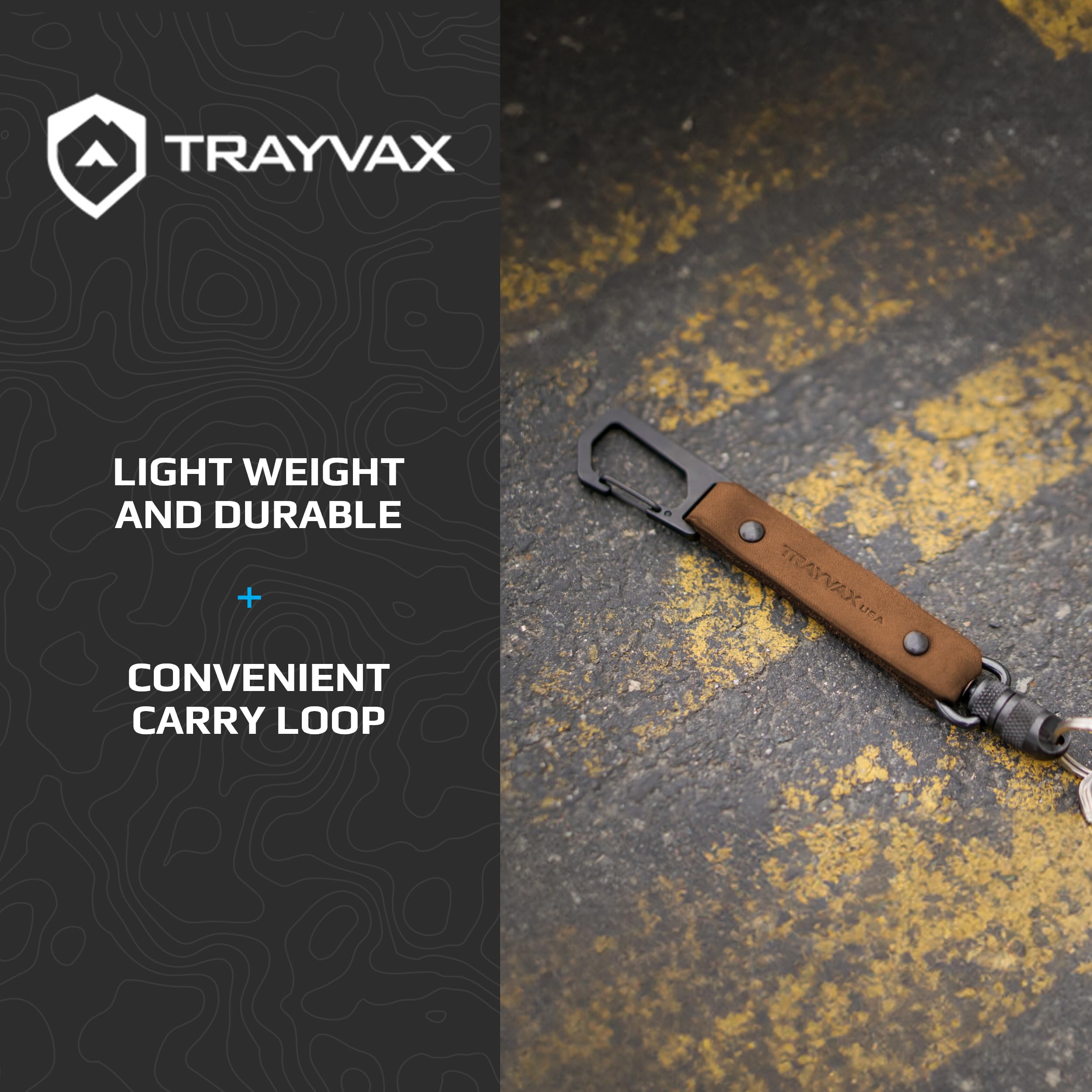 Trayvax Link Lanyard USA made with Melonite finish