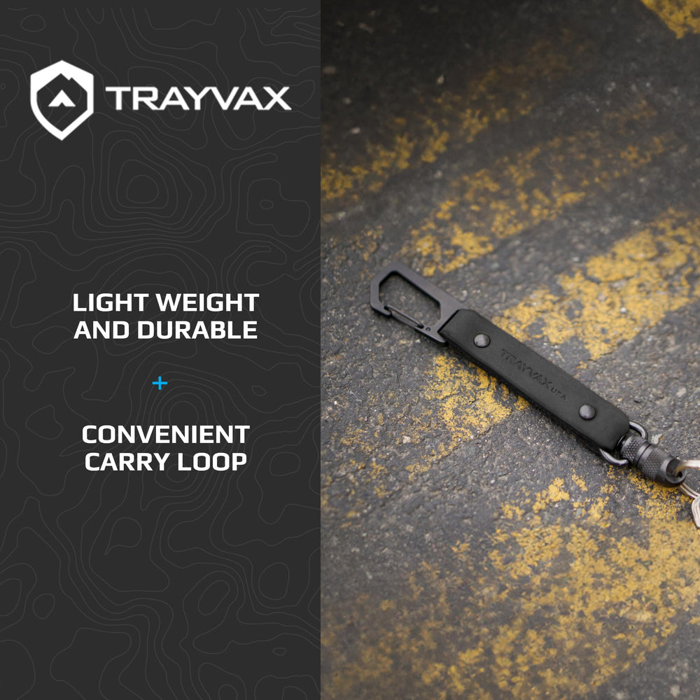 Trayvax USA-made leather lanyard delivers long lasting daily use