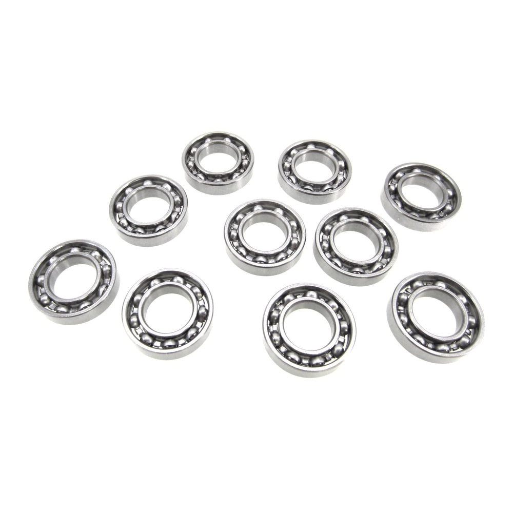 TRB RC 9x17x4mm bearing close-up showing 440C stainless steel for durability