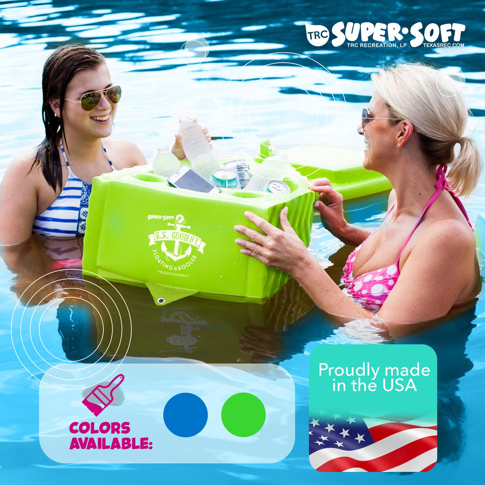 TRC Recreation Goodlife Drink Kooler insulated foam and vinyl coating preserve drink temperature.