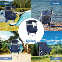 The Treasmap chair storage pockets keep drinks, phones, and snacks within easy reach.