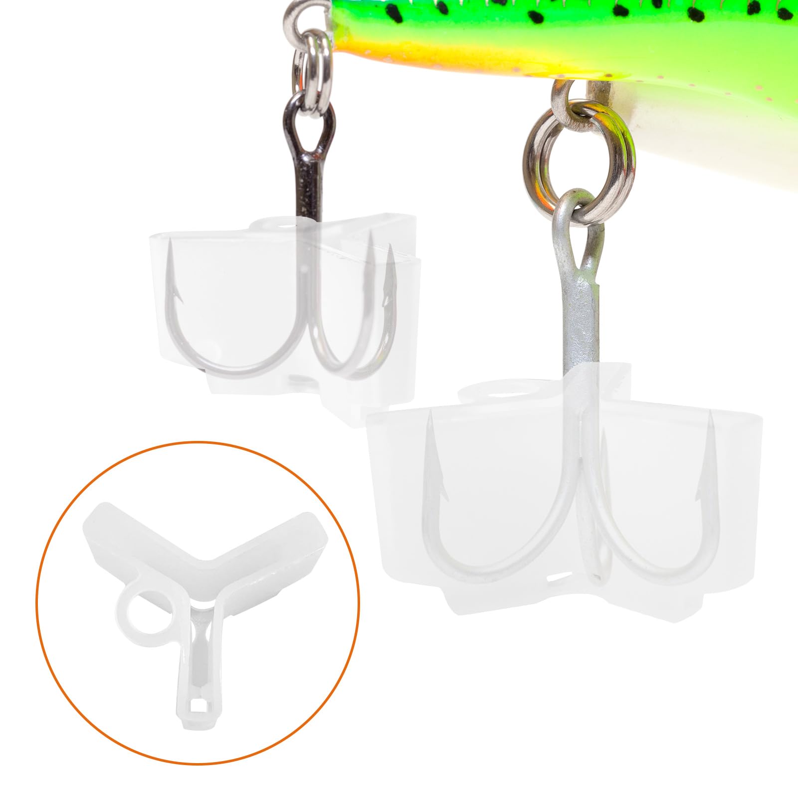 Size 3 treble hook cover for 6# hooks