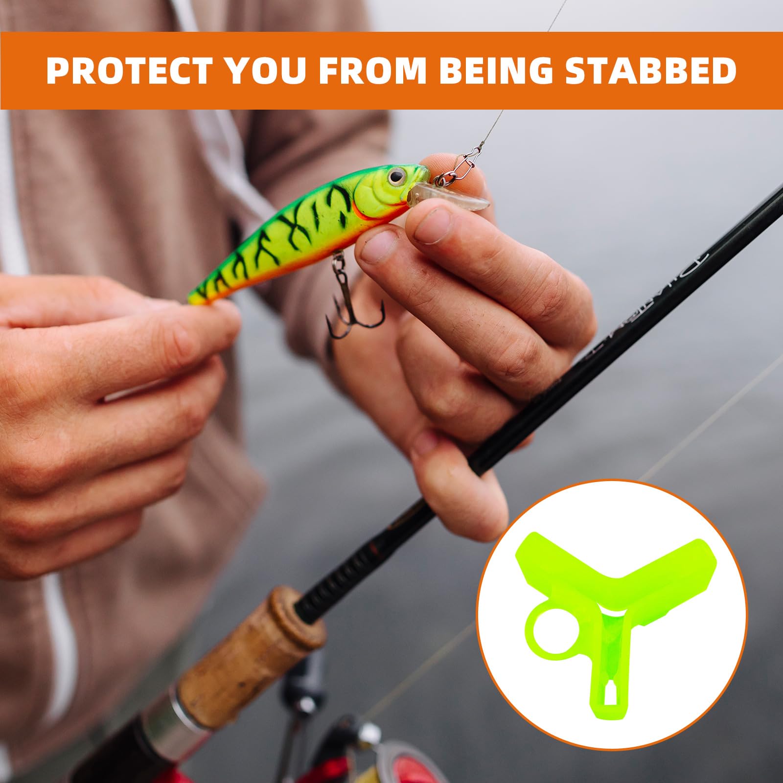 Size 4 treble hook cover for 6# and 8# hooks