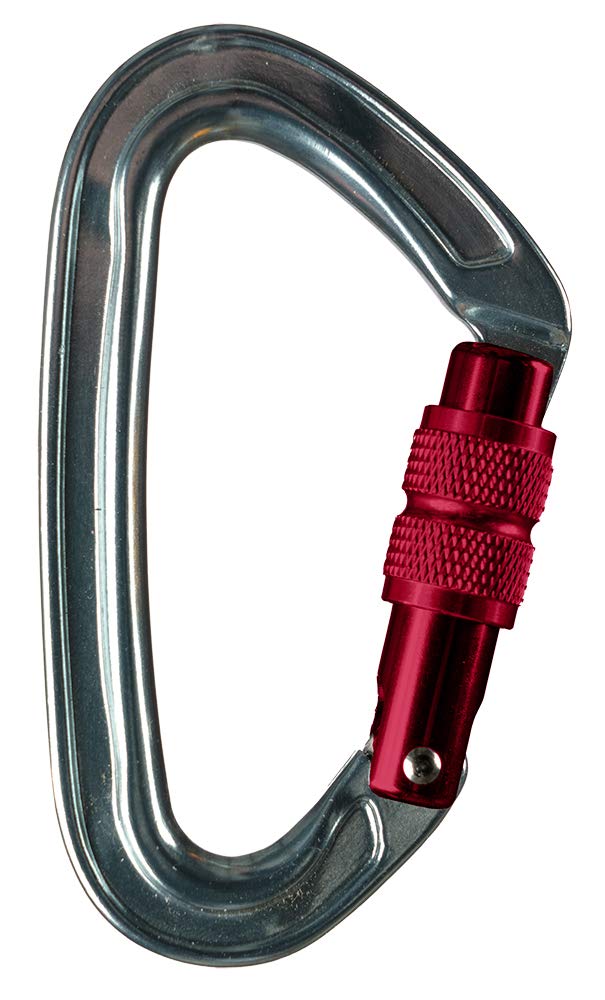 Tree Spider aluminum power link carabineer in black, ideal for secure quick-release tasks