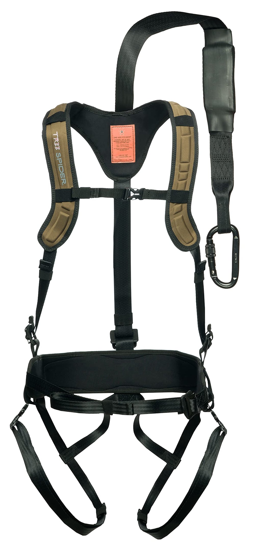 TREE SPIDER Venom Harness climbing belt loops support safe ascents.