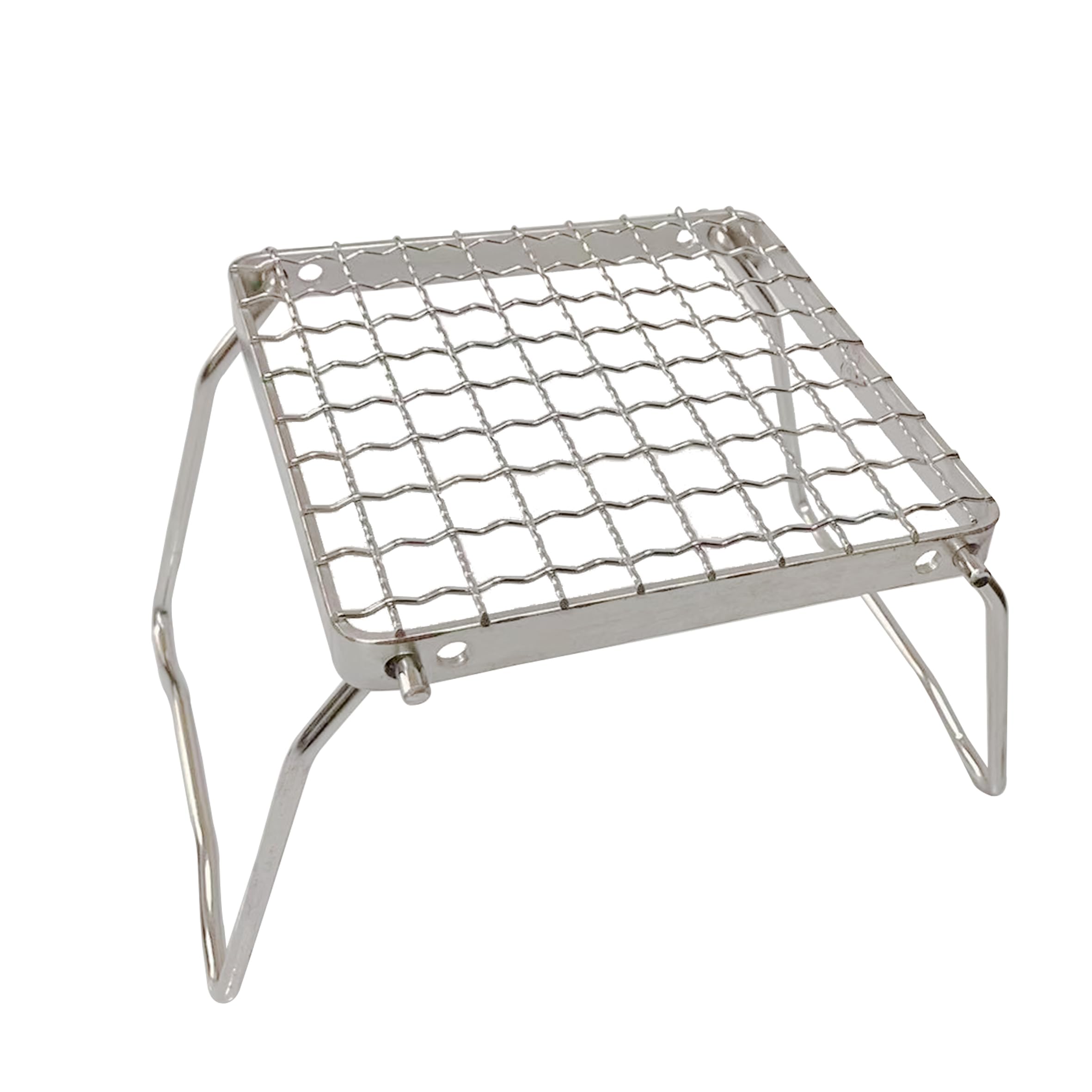 TreGoo MDUG foldable legs mini grill ready for easy campsite setup