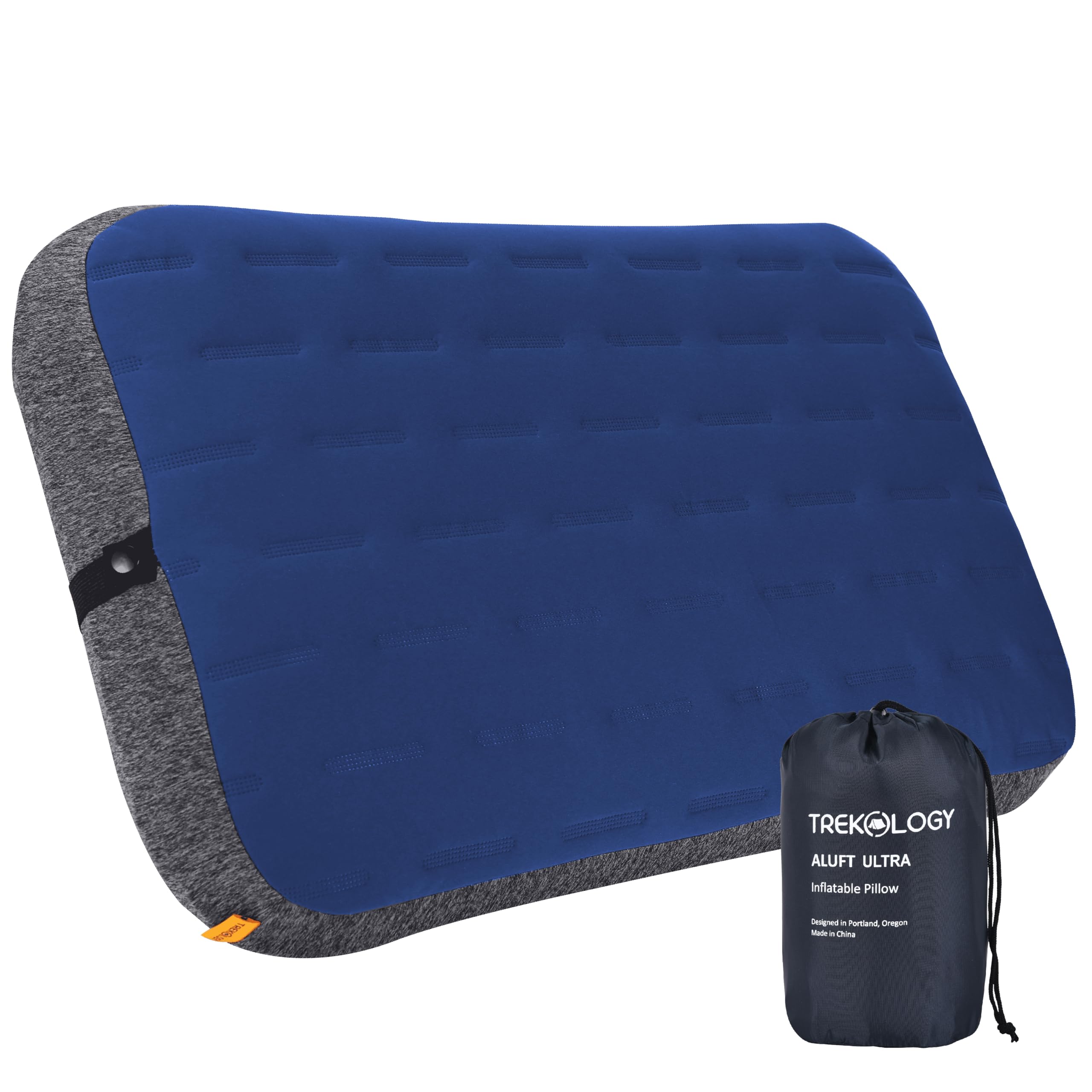 TREKOLOGY ALUFT Ultra pillow fully inflated for home-like camping comfort