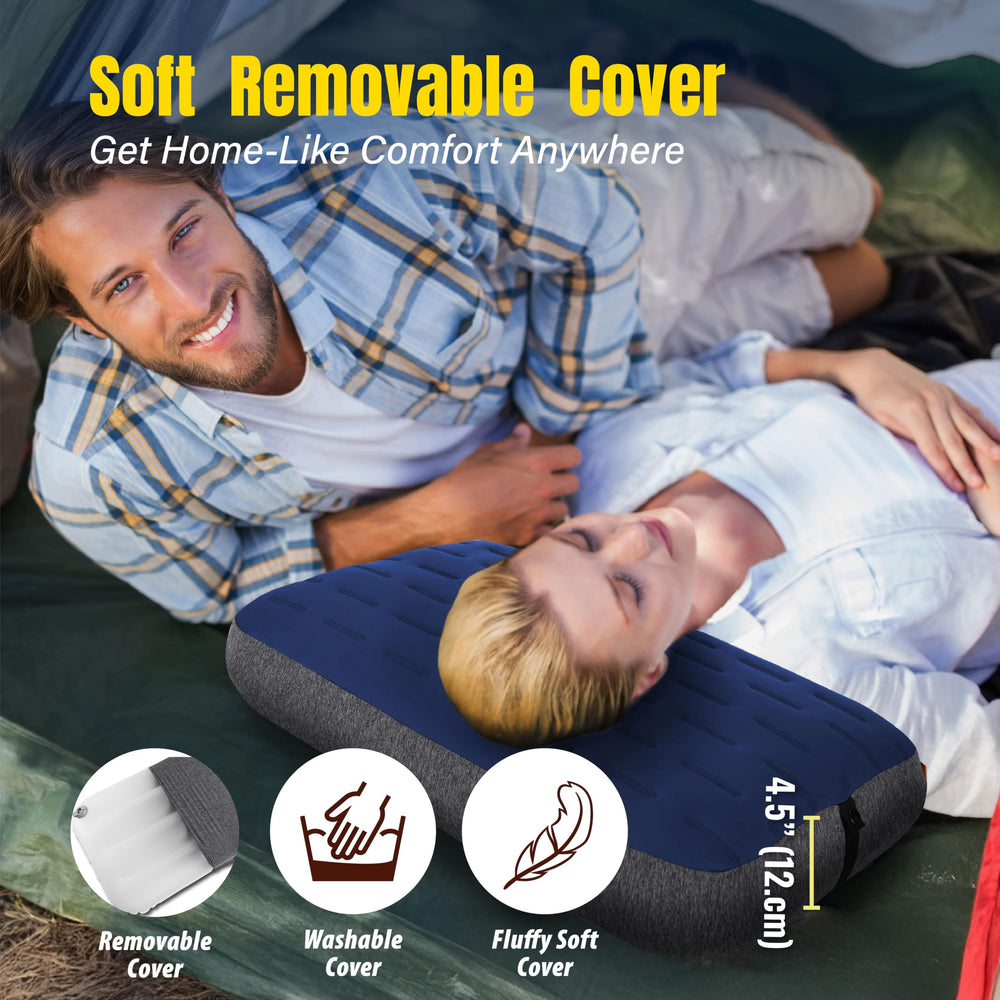 TREKOLOGY ALUFT Ultra pillow with removable cover for easy cleaning in the field