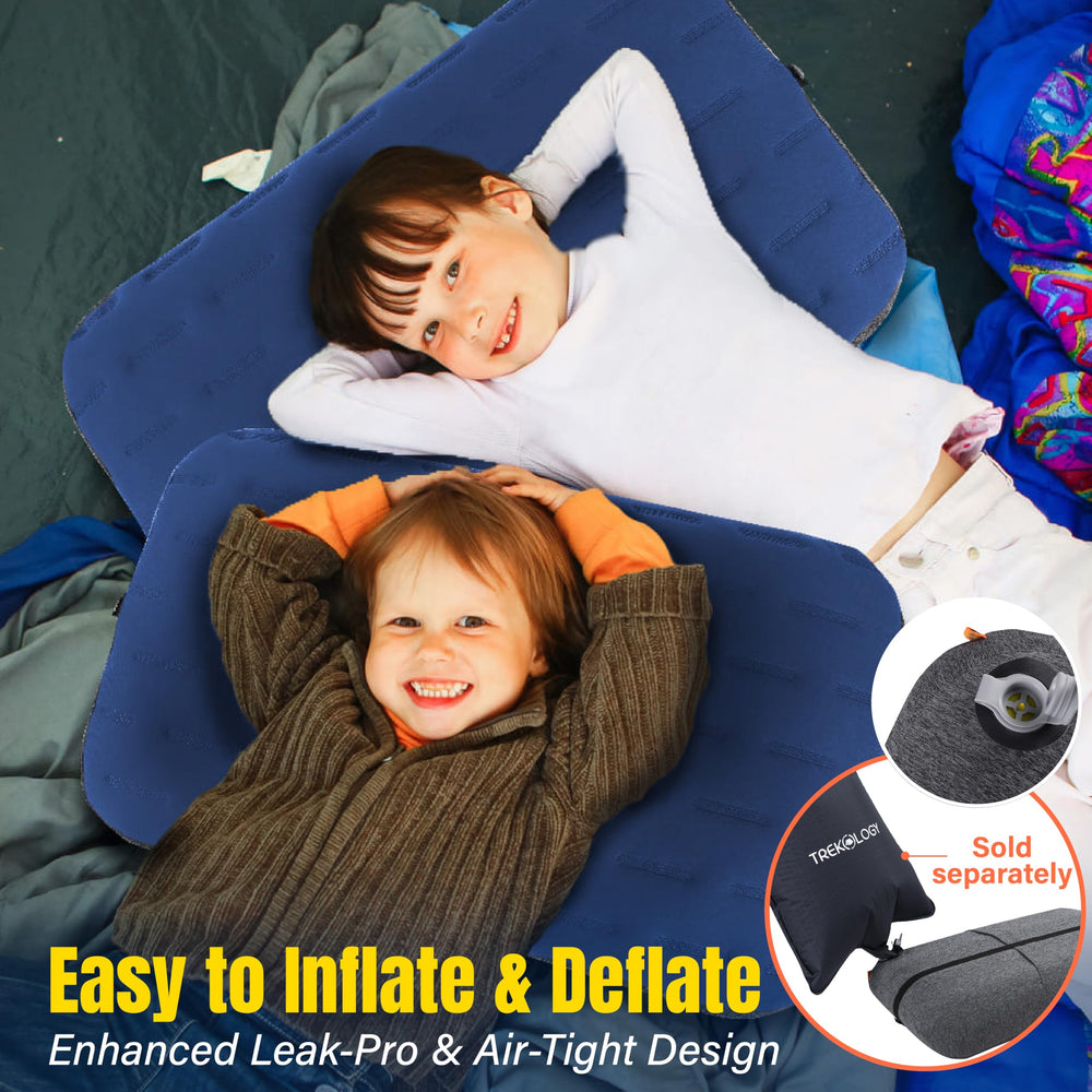 TREKOLOGY ALUFT Ultra pillow strapped to a pad during outdoor sleep