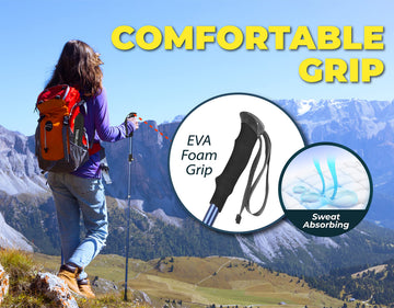 TREKOLOGY TREKZ SE EVA grip sweating-absorbing comfort on climbs