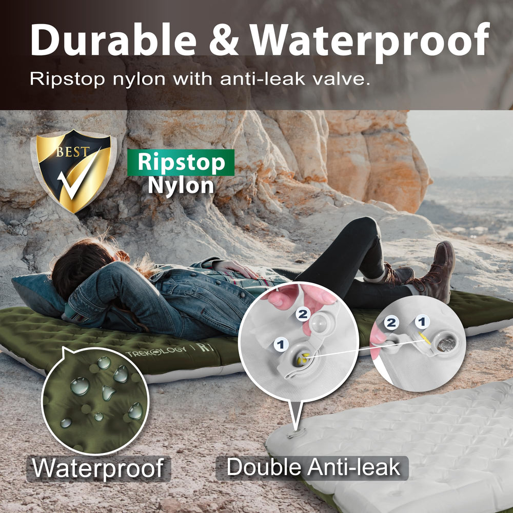 TREKOLOGY UL R7 anti-leak valve for quick, reliable setup and deflation.